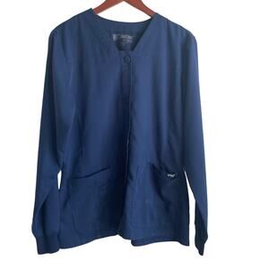 Greys Anatomy by‎ Barco Women Scrub Top L Medical Uniform Nurse Workwear Dental